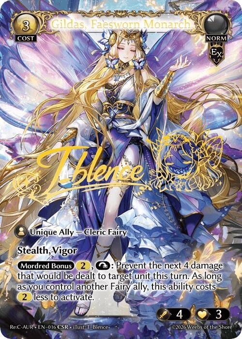 Image for Gildas, Faesworn Monarch (CSR) (016) (Mordred Re: Collection, Aurelian Regent) (AURR) - Grand Archive TCG
