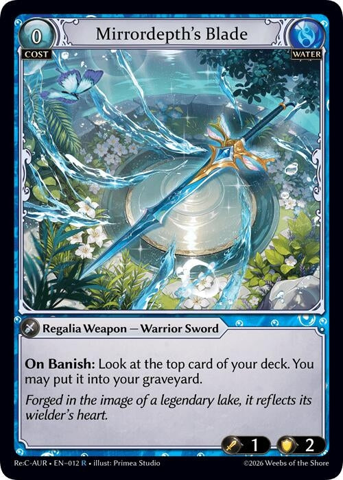 Image for Mirrordepth's Blade (012) (Mordred Re: Collection, Aurelian Regent) (AURR) - Grand Archive TCG