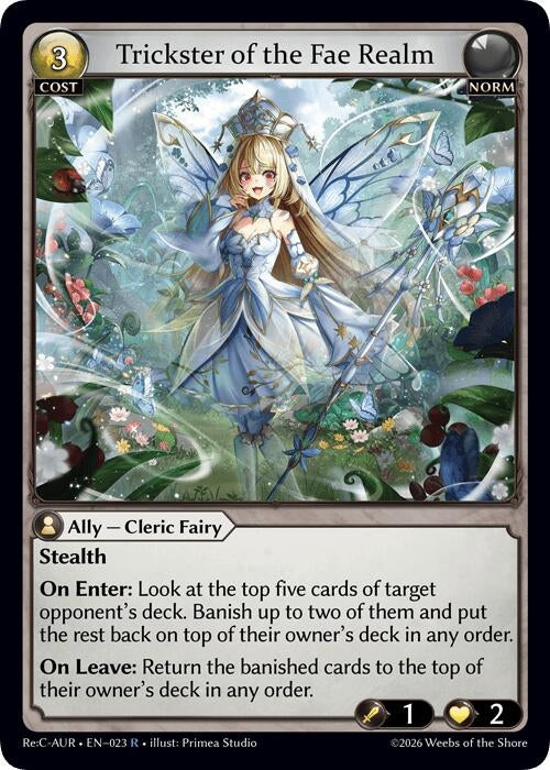 Image for Trickster of the Fae Realm (023) (Mordred Re: Collection, Aurelian Regent) (AURR) - Grand Archive TCG