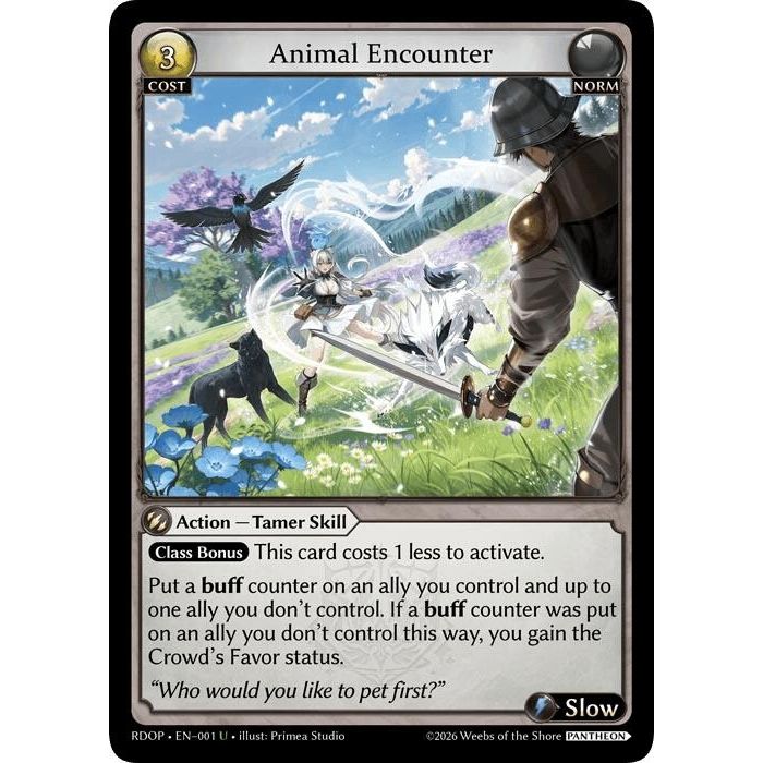 Image for Animal Encounter (001) (Radiant Origins: Pantheon) - Grand Archive TCG