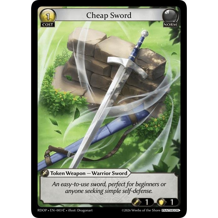 Image for Cheap Sword (003) (003) (Radiant Origins: Pantheon) - Grand Archive TCG