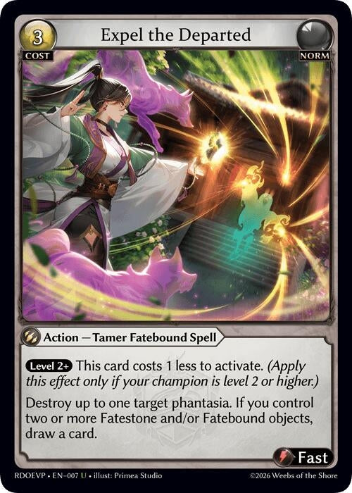 Image for Expel the Departed (007) (Radiant Origins Event Pack) (RDOEVP) - Grand Archive TCG