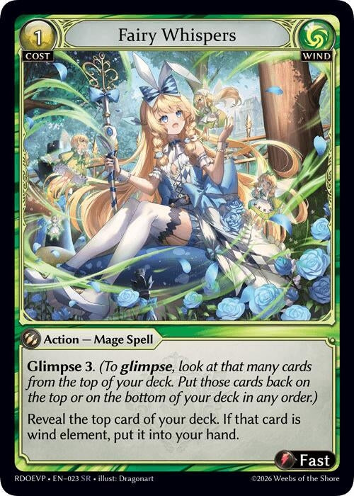 Image for Fairy Whispers (023) (Radiant Origins Event Pack) (RDOEVP) - Grand Archive TCG