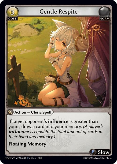 Image for Gentle Respite (011) (Radiant Origins Event Pack) (RDOEVP) - Grand Archive TCG