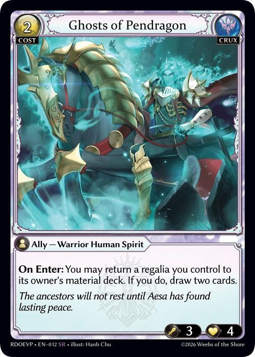 Image for Ghosts of Pendragon (012) (Radiant Origins Event Pack) (RDOEVP) - Grand Archive TCG