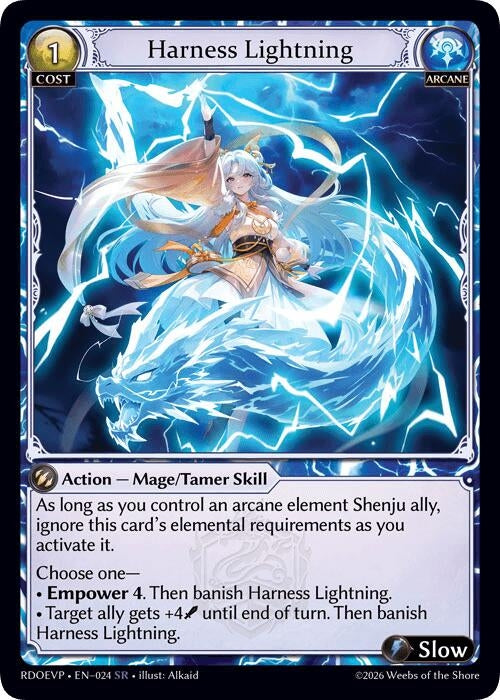 Image for Harness Lightning (024) (Radiant Origins Event Pack) (RDOEVP) - Grand Archive TCG
