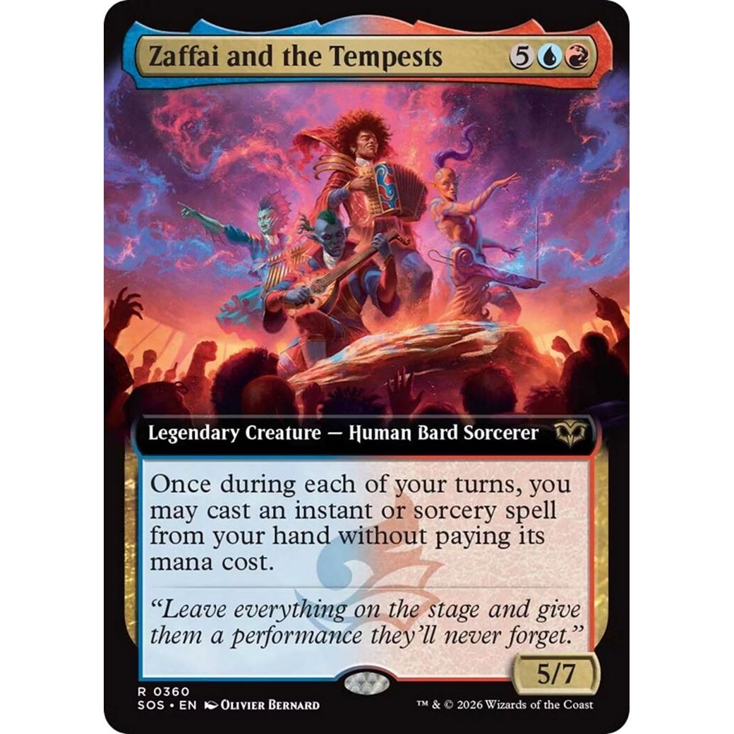 Zaffai and the Tempests (Extended Art) (360) (Secrets of Strixhaven) - PokeBox USA