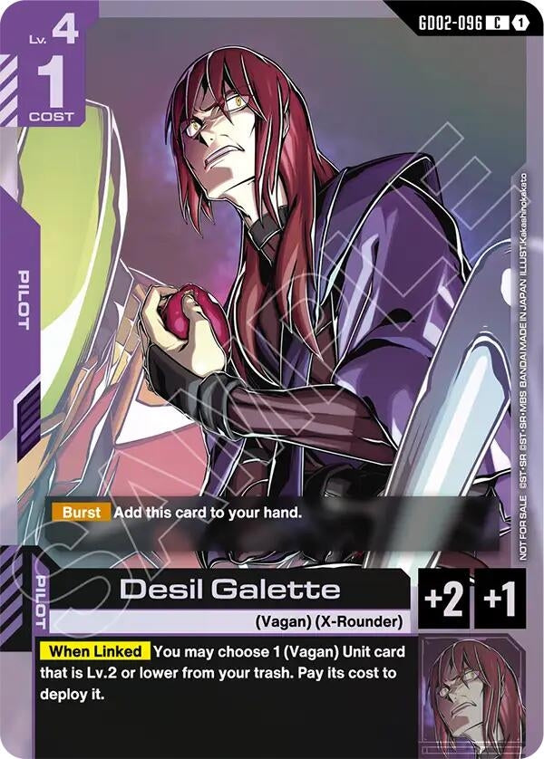Image for Desil Galette (Store Tournament Participant Pack 04) (GD02-096) (Gundam Promotional Cards) (GCG-PR) - Gundam Card Game