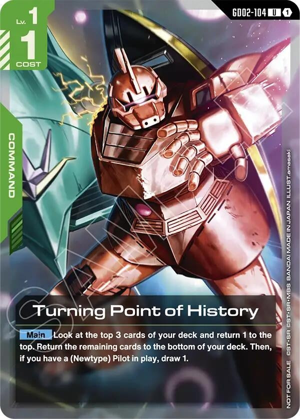Image for Turning Point of History (Store Tournament Participant Pack 04) (GD02-104) (Gundam Promotional Cards) (GCG-PR) - Gundam Card Game