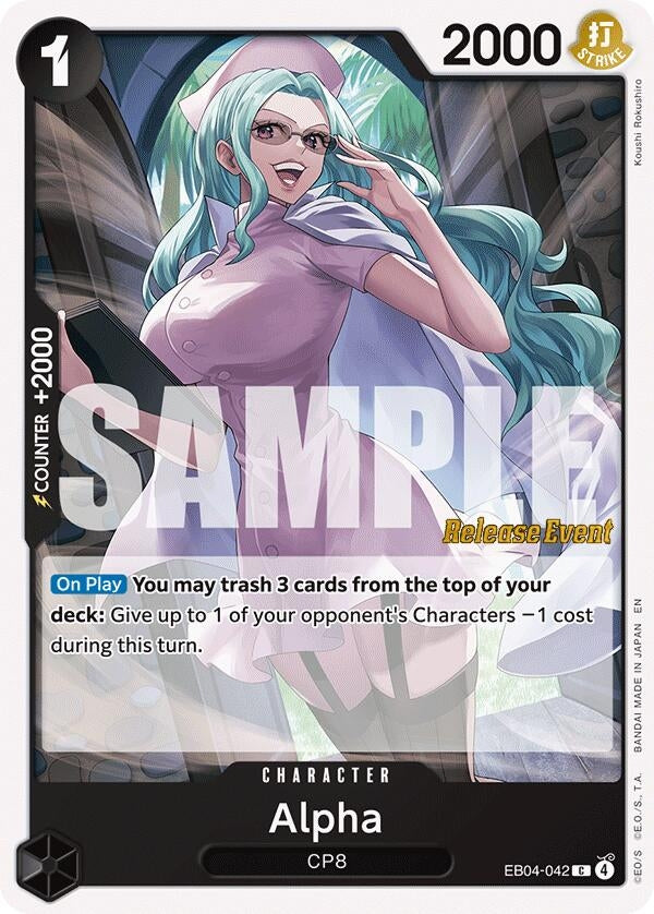 Image for Alpha (EB04-042) (Adventure on Kami's Island Release Event Cards) (OP15 RE) - One Piece Card Game