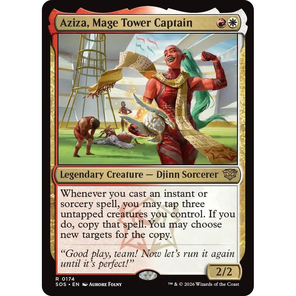 Aziza, Mage Tower Captain (174) (Secrets of Strixhaven) - PokeBox USA