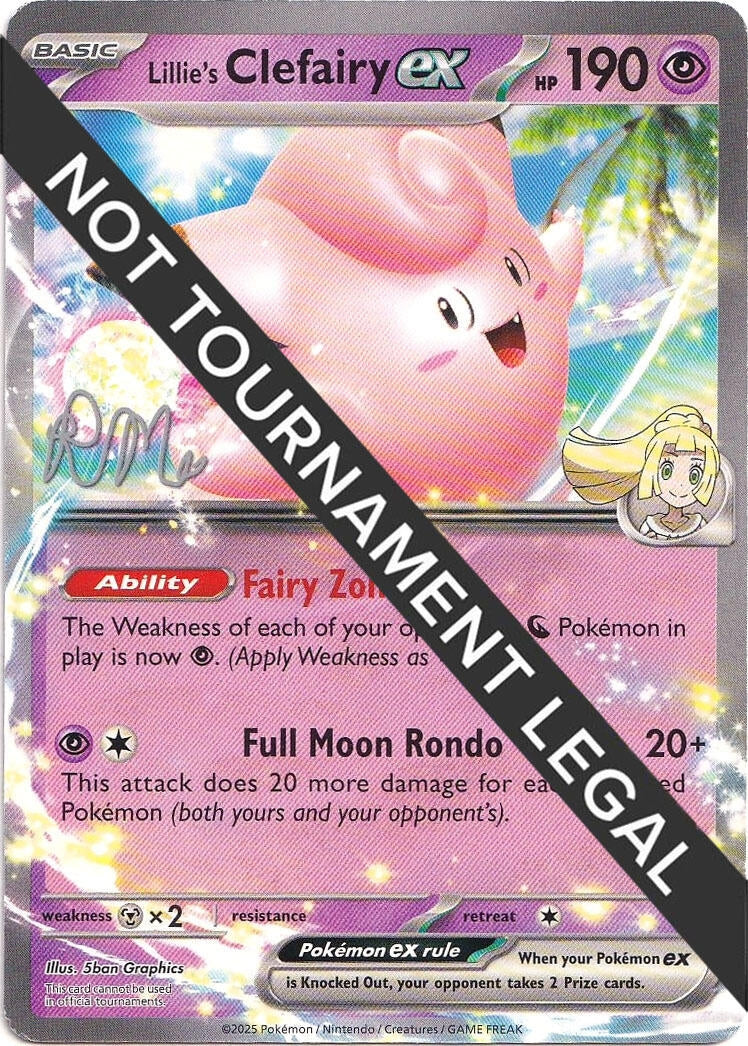 Image for Lillie's Clefairy ex - 2025 (Riley McKay) (World Championship Decks) (WCD) - Pokemon
