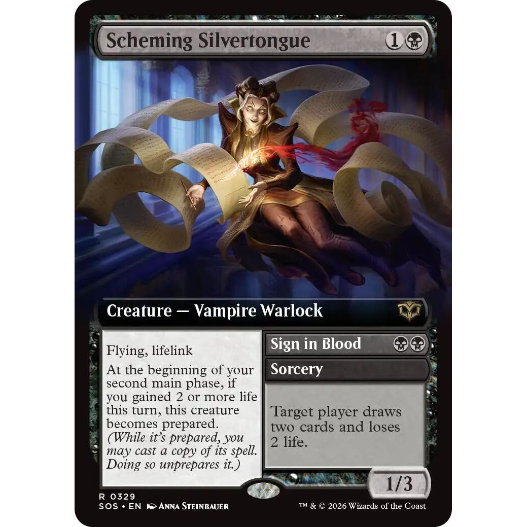Scheming Silvertongue (Extended Art) (329) (Secrets of Strixhaven) - PokeBox USA