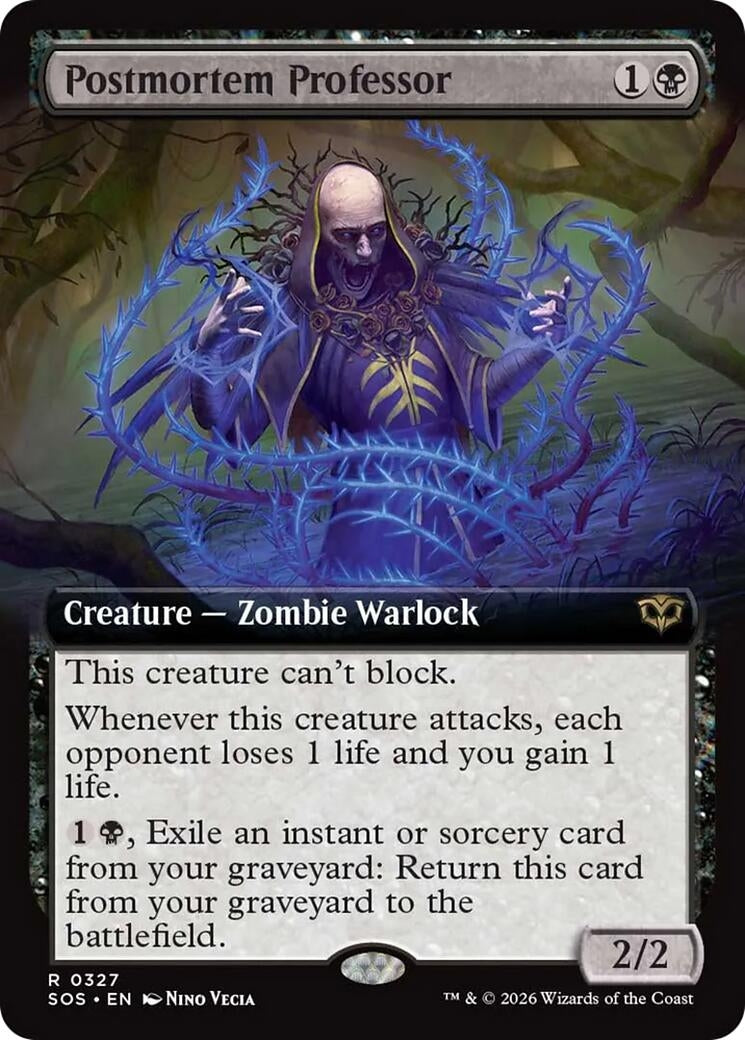 Postmortem Professor (Extended Art) (327) (Secrets of Strixhaven) - PokeBox USA