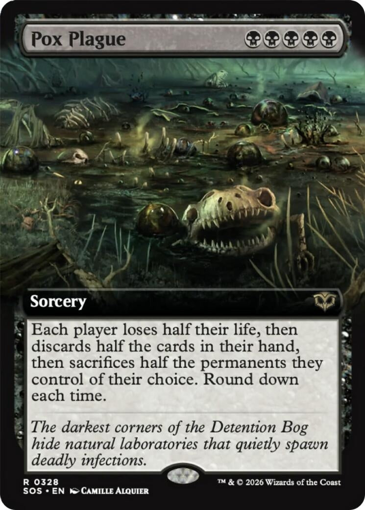 Pox Plague (Extended Art) (328) (Secrets of Strixhaven) - PokeBox USA