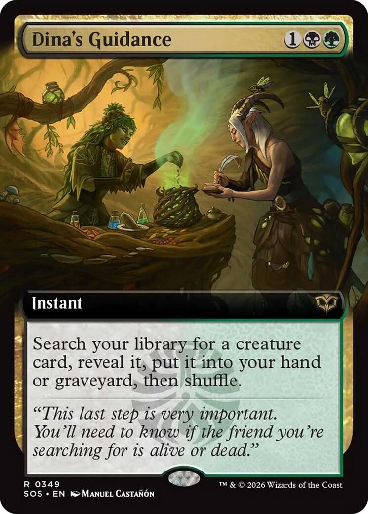 Dina's Guidance (Extended Art) (349) (Secrets of Strixhaven) - PokeBox USA