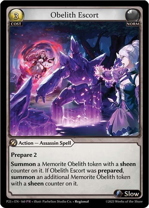 Image for Obelith Escort (160) (Promotional Cards) (P) - Grand Archive TCG
