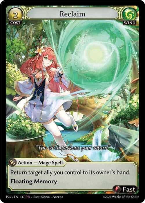Image for Reclaim (147) (147) (Promotional Cards) (P) - Grand Archive TCG