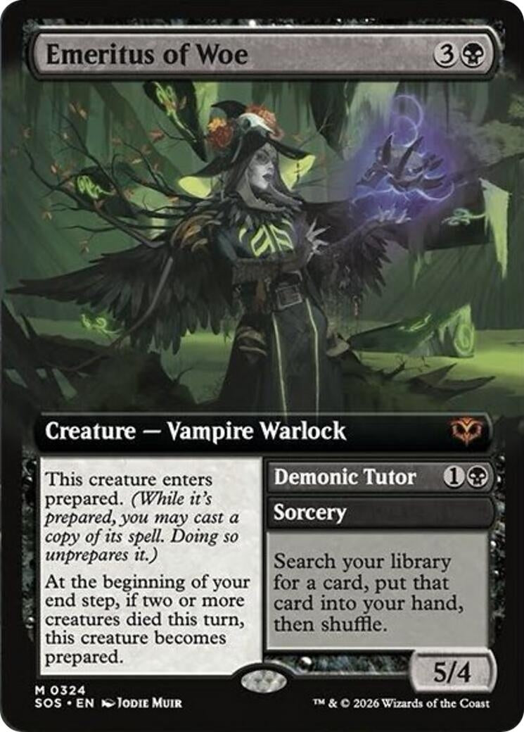 Emeritus of Woe (Extended Art) (324) (Secrets of Strixhaven)