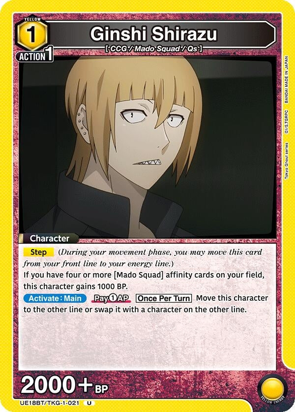Image for Ginshi Shirazu (021) (UE18BT/TKG-1-021) (UE18BT: Tokyo Ghoul) (UE18BT) - Union Arena