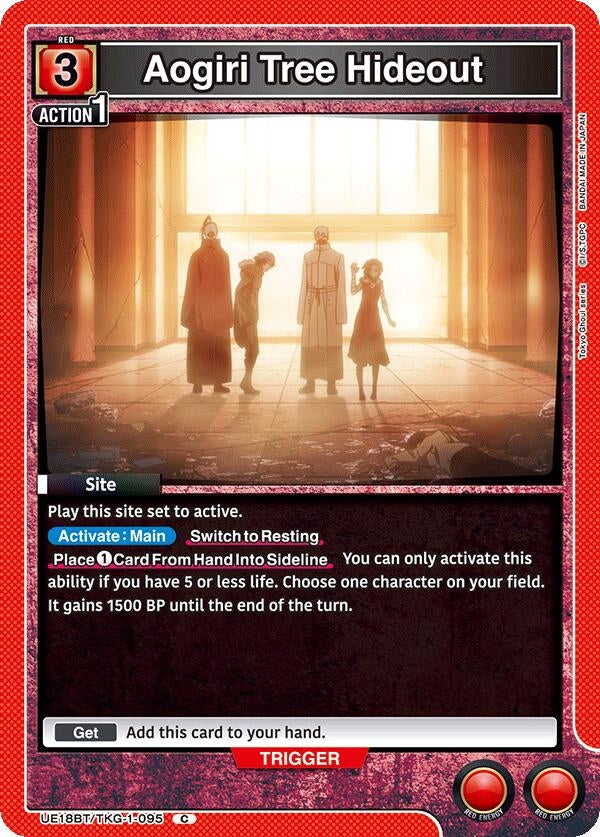 Image for Aogiri Tree Hideout (UE18BT/TKG-1-095) (UE18BT: Tokyo Ghoul) (UE18BT) - Union Arena