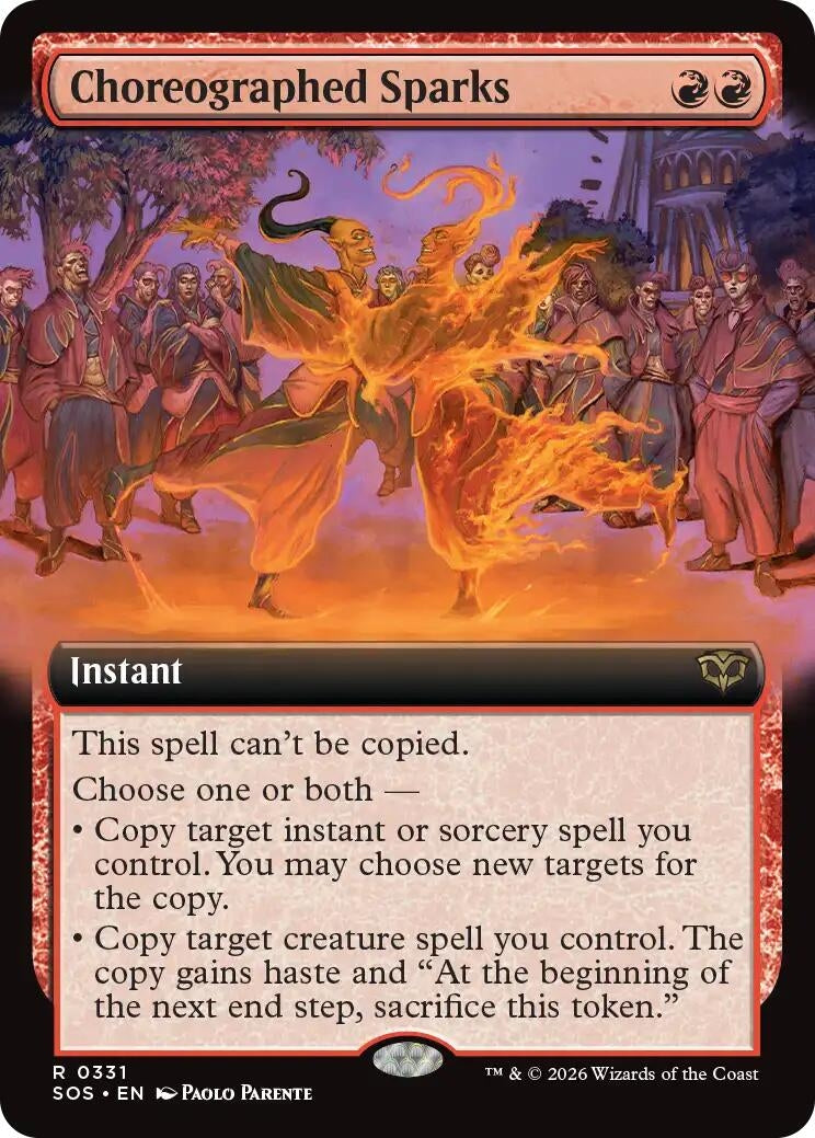 Choreographed Sparks (Extended Art) (331) (Secrets of Strixhaven) - PokeBox USA