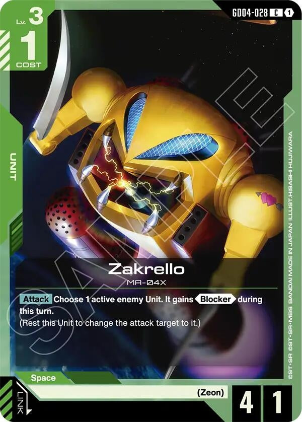 Image for Zakrello (GD04-028) (Phantom Aria) (GD04) - Gundam Card Game