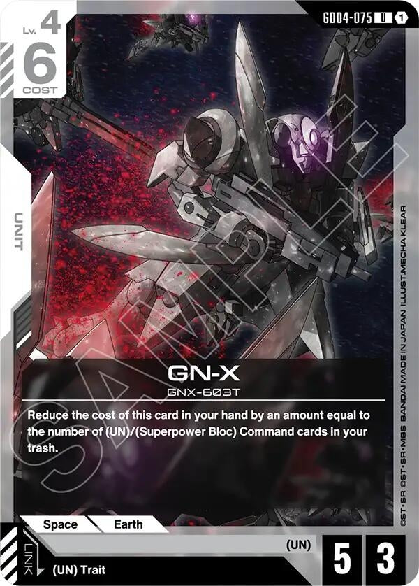 Image for GN-X (GD04-075) (Phantom Aria) (GD04) - Gundam Card Game