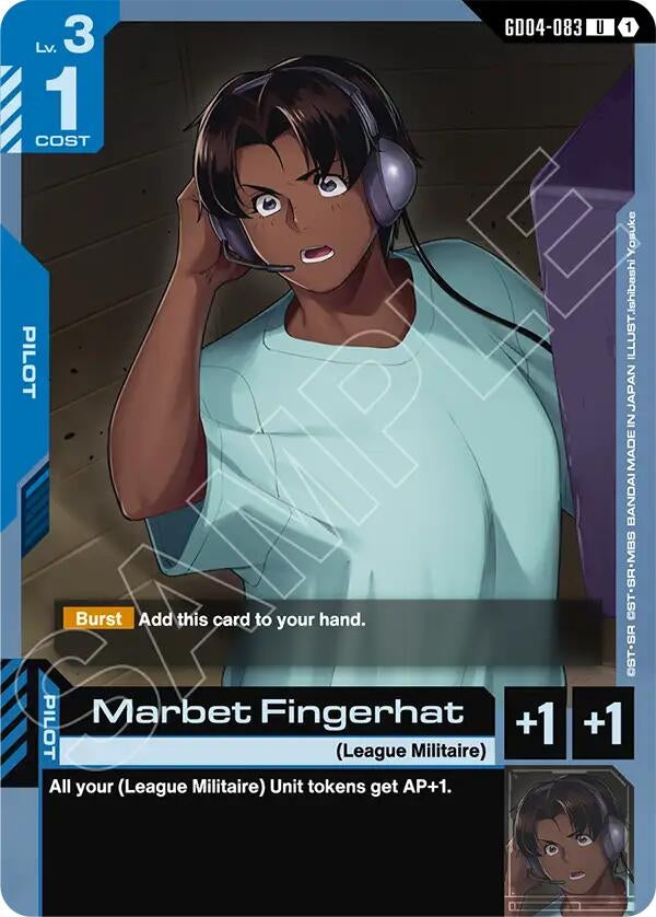 Image for Marbet Fingerhat (GD04-083) (Phantom Aria) (GD04) - Gundam Card Game