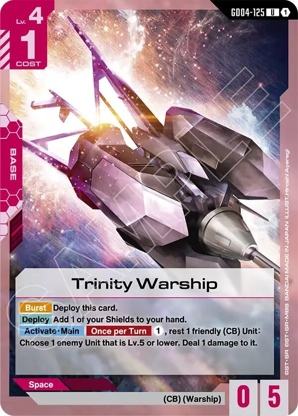 Image for Trinity Warship (GD04-125) (Phantom Aria) (GD04) - Gundam Card Game