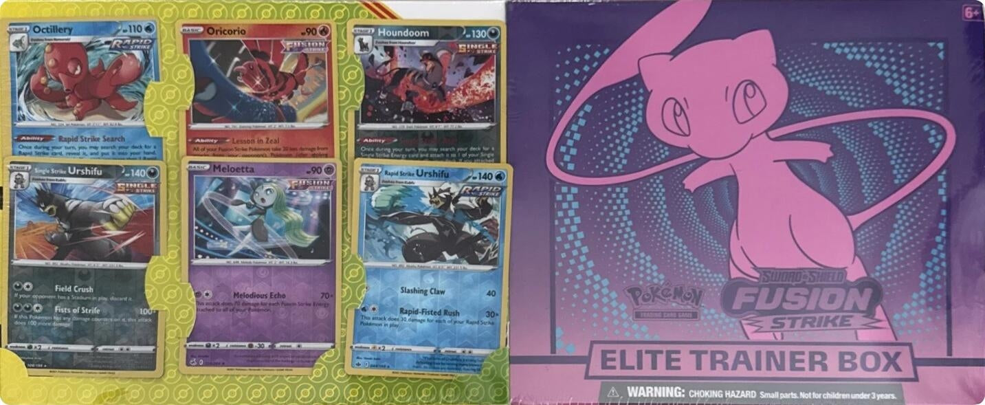 Image for Fusion Strike Elite Trainer Box & 6 Bonus Cards (Sam's Club) - Pokemon