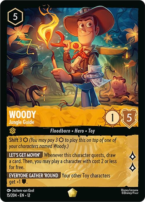 Image for Woody - Jungle Guide (15/204) (Wilds Unknown) (12) - Disney Lorcana