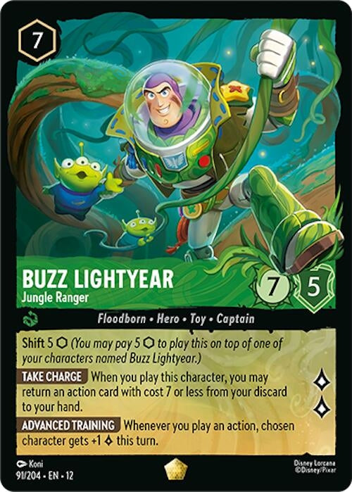 Image for Buzz Lightyear - Jungle Ranger (91/204) (Wilds Unknown) (12) - Disney Lorcana