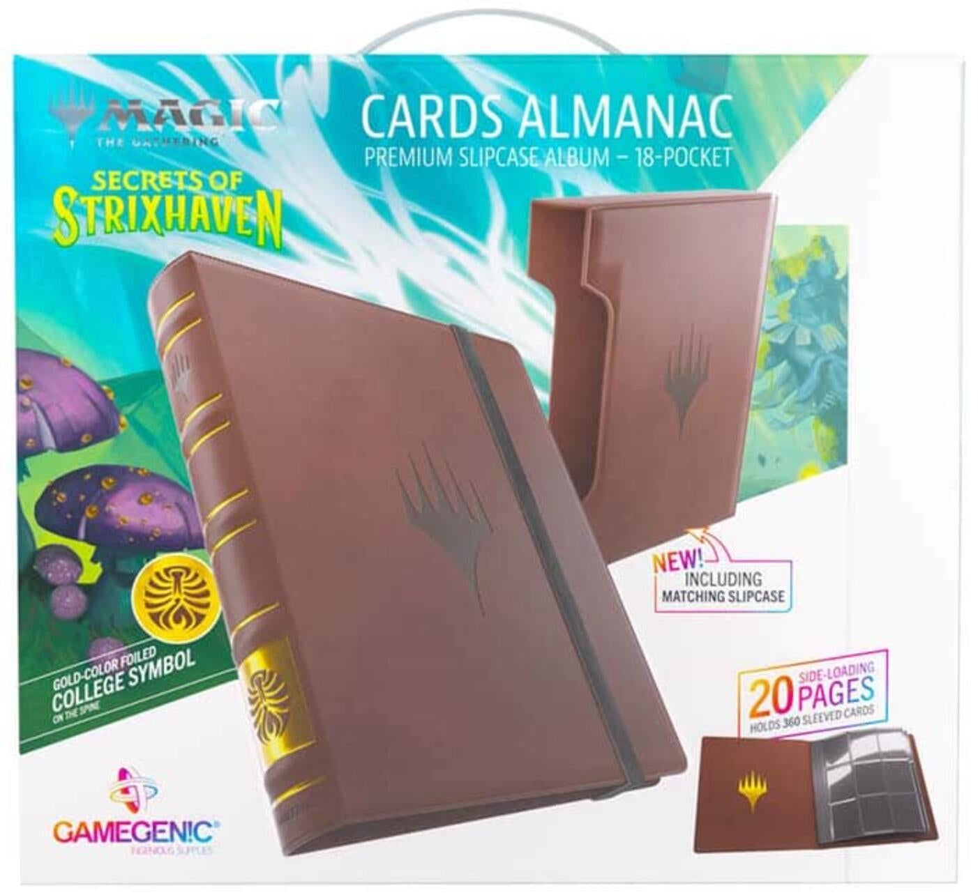 Image for Magic: The Gathering Secrets of Strixhaven Cards Almanac 18-Pocket Slipcase Album - Witherbloom - Storage Albums