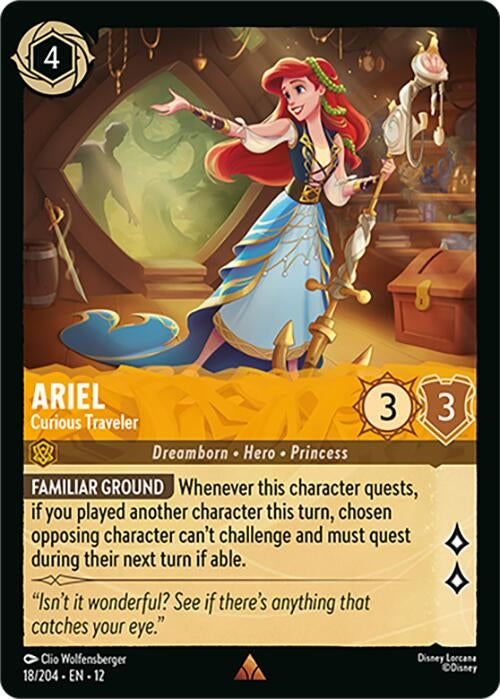 Image for Ariel - Curious Traveler (18/204) (Wilds Unknown) (12) - Disney Lorcana
