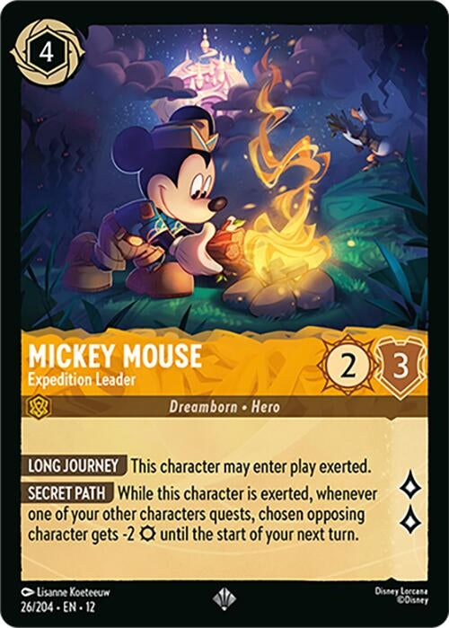 Image for Mickey Mouse - Expedition Leader (26/204) (Wilds Unknown) (12) - Disney Lorcana