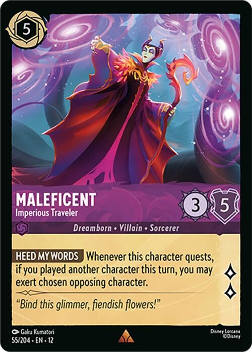 Image for Maleficent - Imperious Traveler (55/204) (Wilds Unknown) (12) - Disney Lorcana