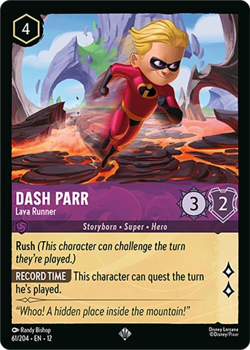 Image for Dash Parr - Lava Runner (61/204) (Wilds Unknown) (12) - Disney Lorcana