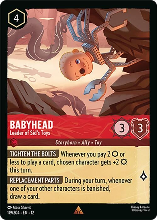 Image for Babyhead - Leader of Sid's Toys (119/204) (Wilds Unknown) (12) - Disney Lorcana