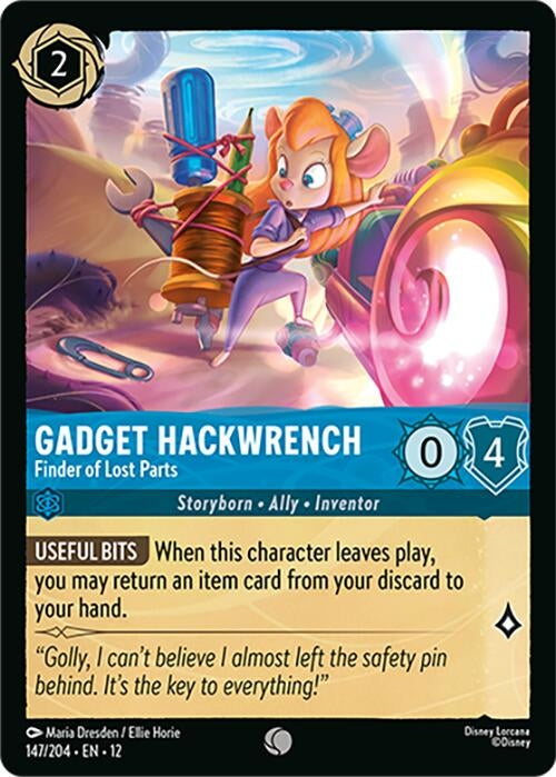 Image for Gadget Hackwrench - Finder of Lost Parts (147/204) (Wilds Unknown) (12) - Disney Lorcana