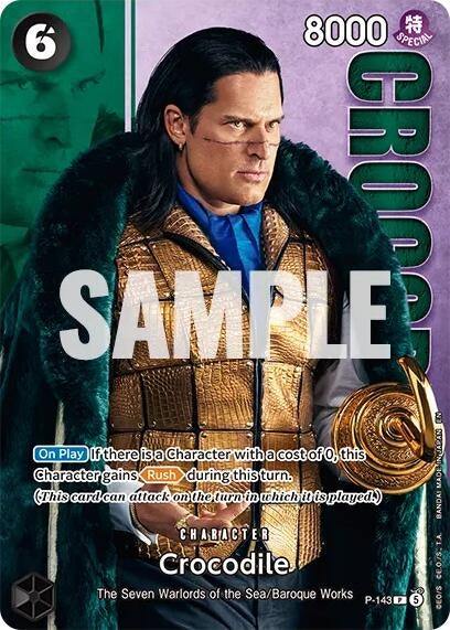 Image for Crocodile - P-143 (Premium Card Collection -Live Action Edition Vol.2 Baroque Works-) (P-143) (One Piece Promotion Cards) (OP-PR) - One Piece Card Game