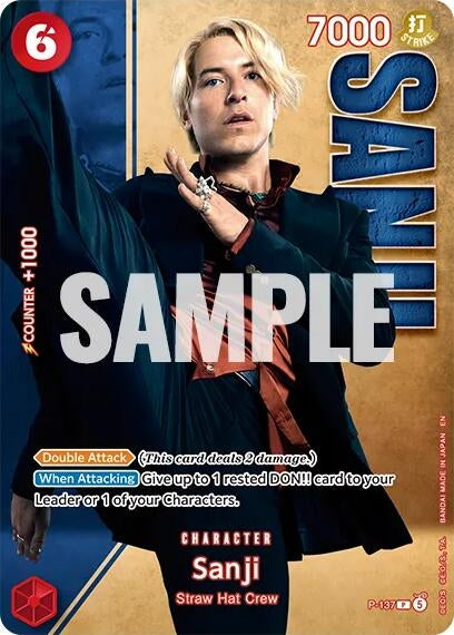 Image for Sanji - P-137 (Premium Card Collection -Live Action Edition Vol.2 Straw Hat Crew-) (P-137) (One Piece Promotion Cards) (OP-PR) - One Piece Card Game
