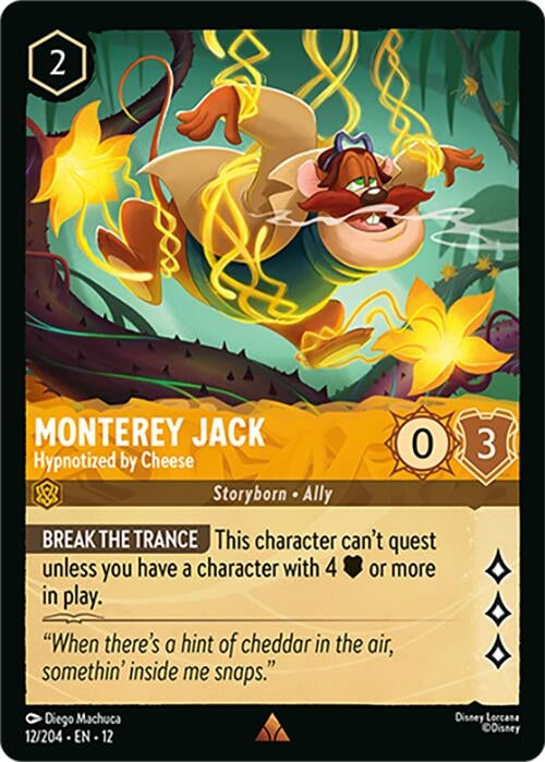 Image for Monterey Jack - Hypnotized by Cheese (12/204) (Wilds Unknown) (12) - Disney Lorcana