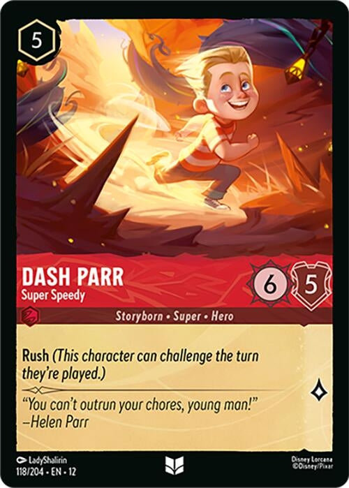 Image for Dash Parr - Super Speedy (118/204) (Wilds Unknown) (12) - Disney Lorcana