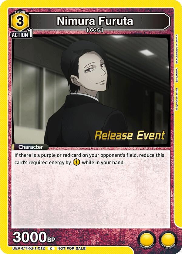 Image for Nimura Furuta (UEPR/TKG-1-012) (UE18BT: Tokyo Ghoul Release Event Cards) (UE18BT_RE) - Union Arena