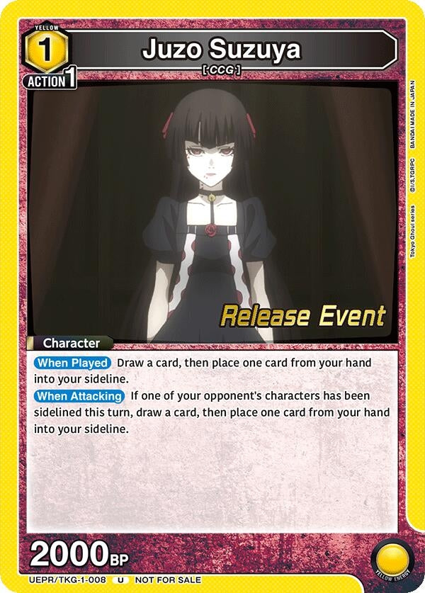 Image for Juzo Suzuya (008) (UEPR/TKG-1-008) (UE18BT: Tokyo Ghoul Release Event Cards) (UE18BT_RE) - Union Arena
