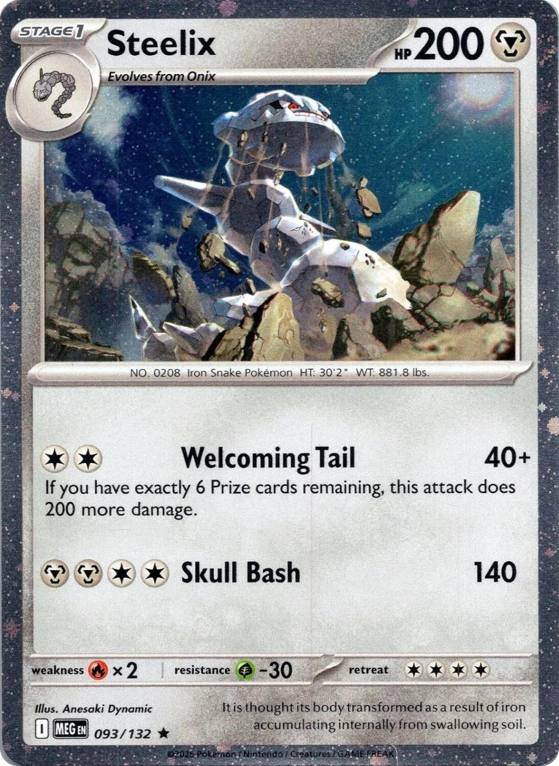 Image for Steelix - 093/132 (Cosmos Holo) (093/132) (Miscellaneous Cards & Products) (MCAP) - Pokemon
