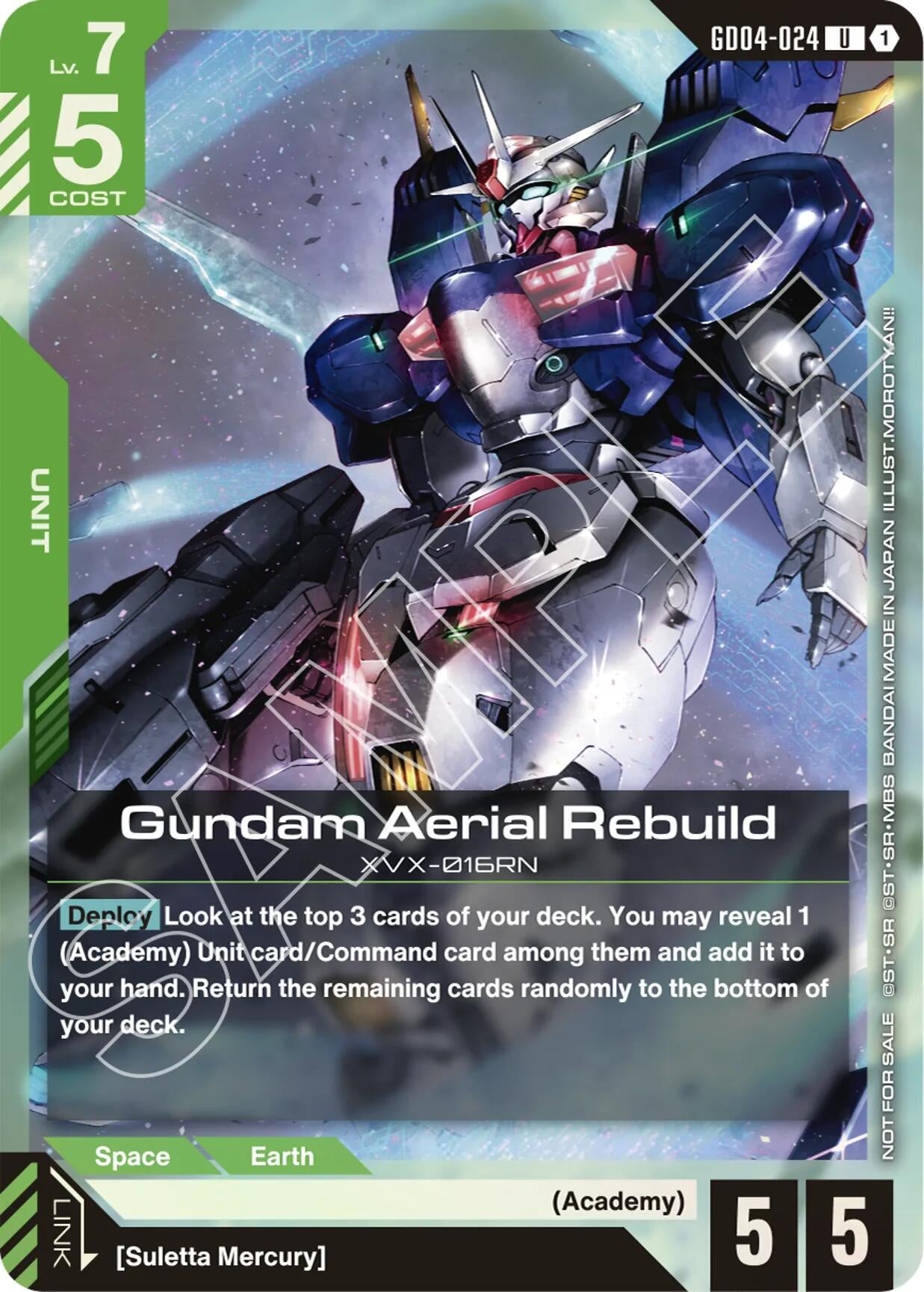 Image for Gundam Aerial Rebuild (GD04 Release Event) (GD04-024) (Gundam Promotional Cards) (GCG-PR) - Gundam Card Game
