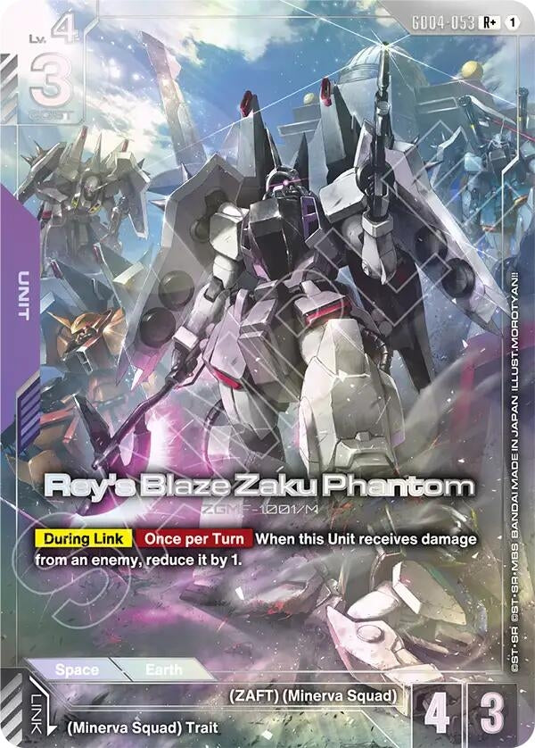 Image for Rey's Blaze Zaku Phantom (R+) (GD04-053) (Phantom Aria) (GD04) - Gundam Card Game