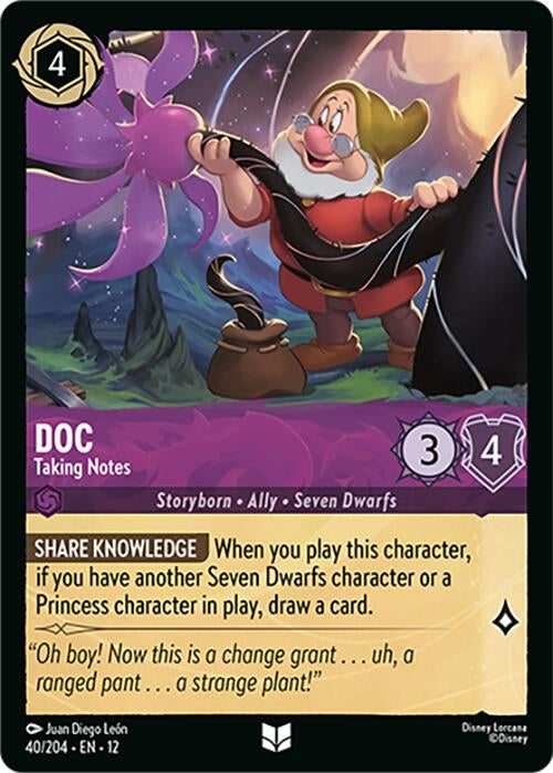 Image for Doc - Taking Notes (40/204) (Wilds Unknown) (12) - Disney Lorcana